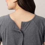 Universal Labor & Delivery Gown | Grey Heather | Milk & Baby