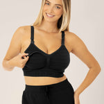 Sublime® Hands-Free Pumping & Nursing Bra | Black | Milk & Baby