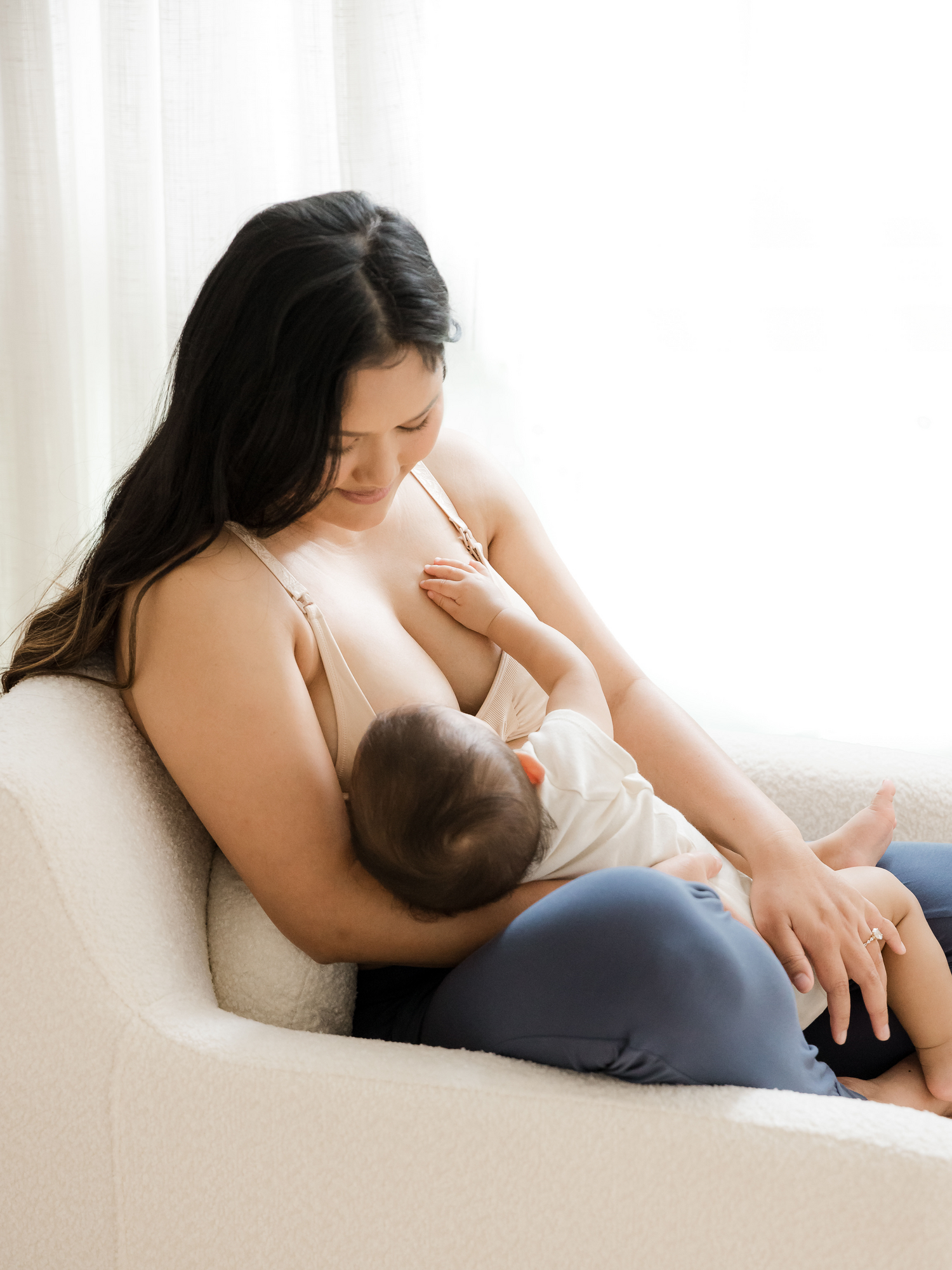 Simply Sublime® Nursing Bra | Beige Milk & Baby