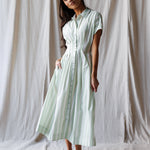 Pleated Shirtdress | Milk & Baby