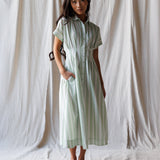 Pleated Shirtdress