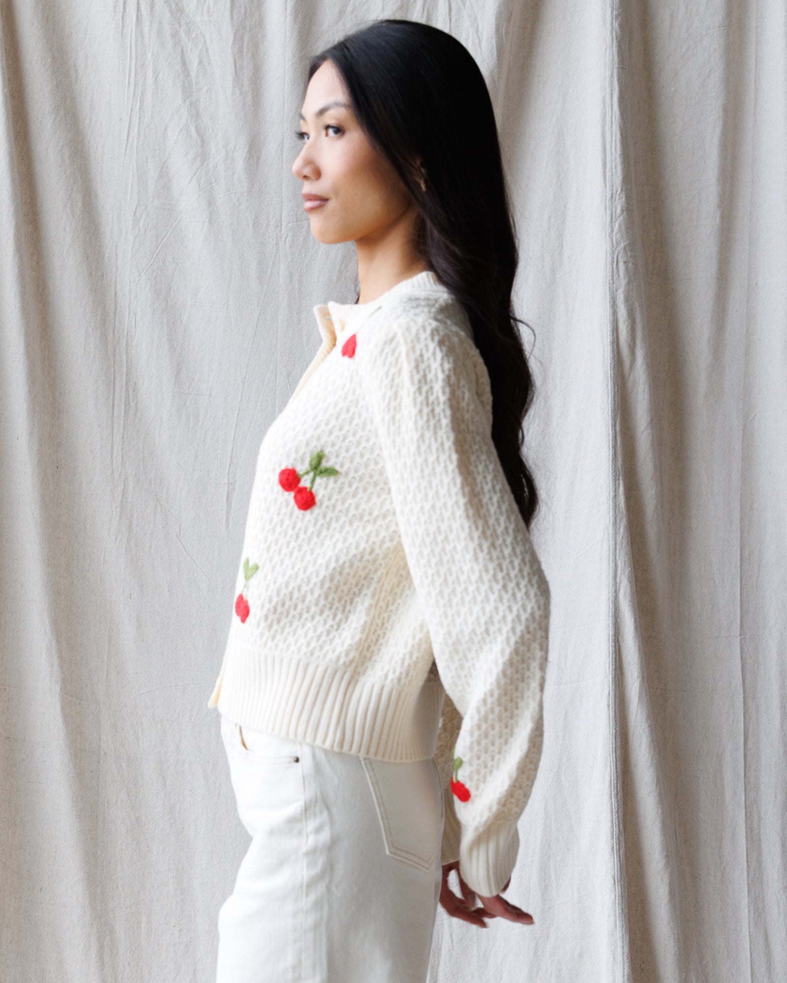 Cherry Sweet Sweater | Milk & Baby