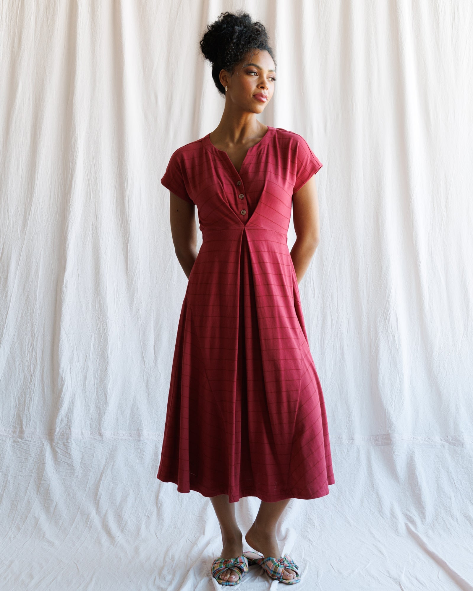 Inverted Pleat Dress | Milk & Baby