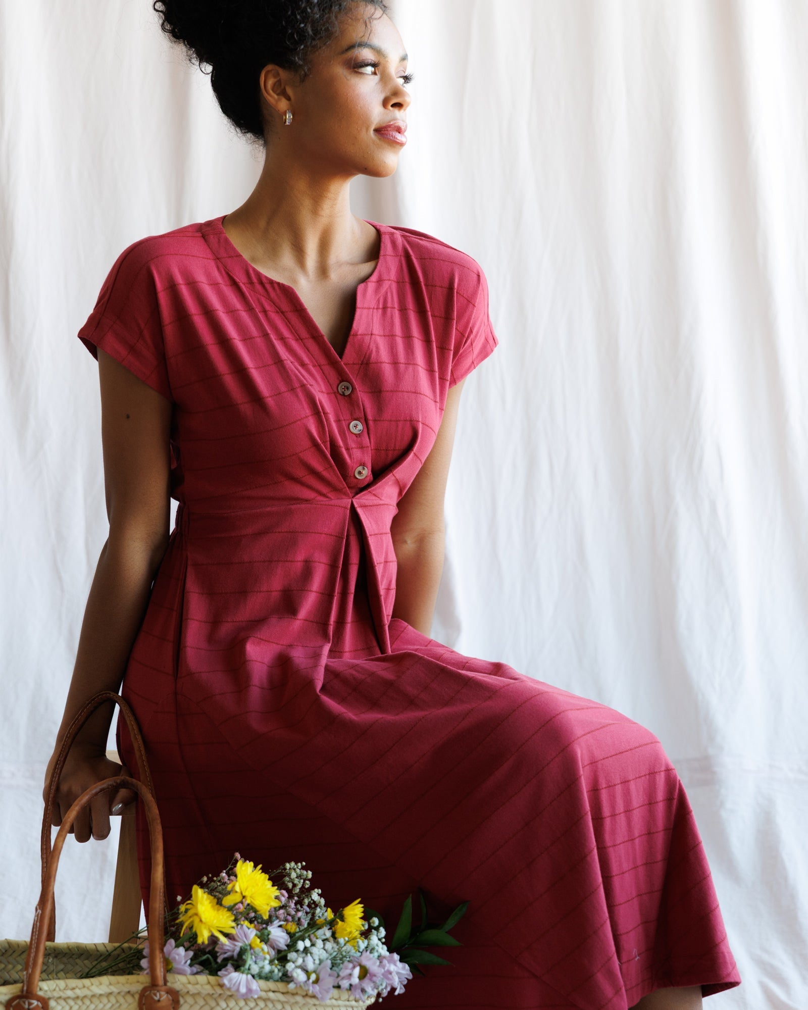 Inverted Pleat Dress | Milk & Baby