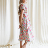 Pleated Shirtdress Bright Bouquet side