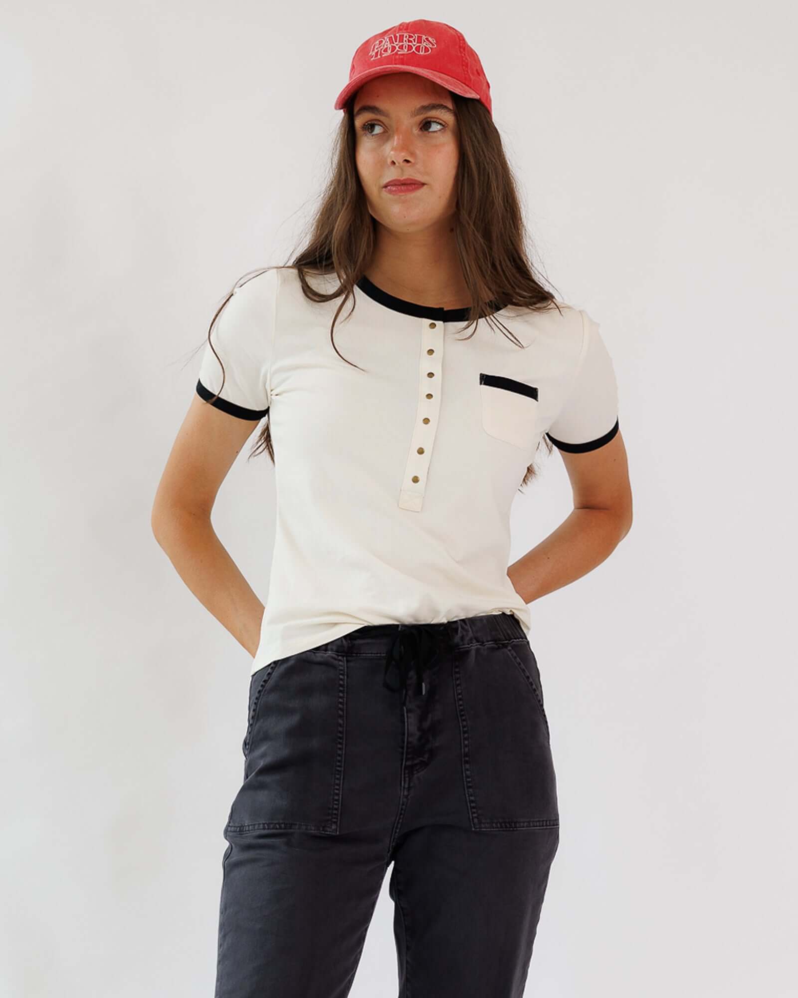 Ringer Henley | Milk & Baby