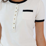 Ringer Henley | Milk & Baby