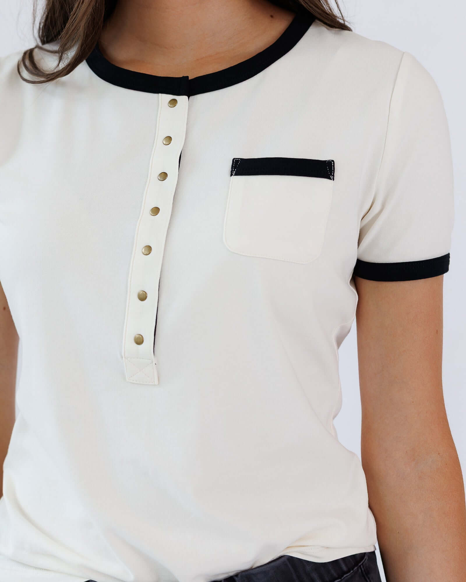 Ringer Henley | Milk & Baby