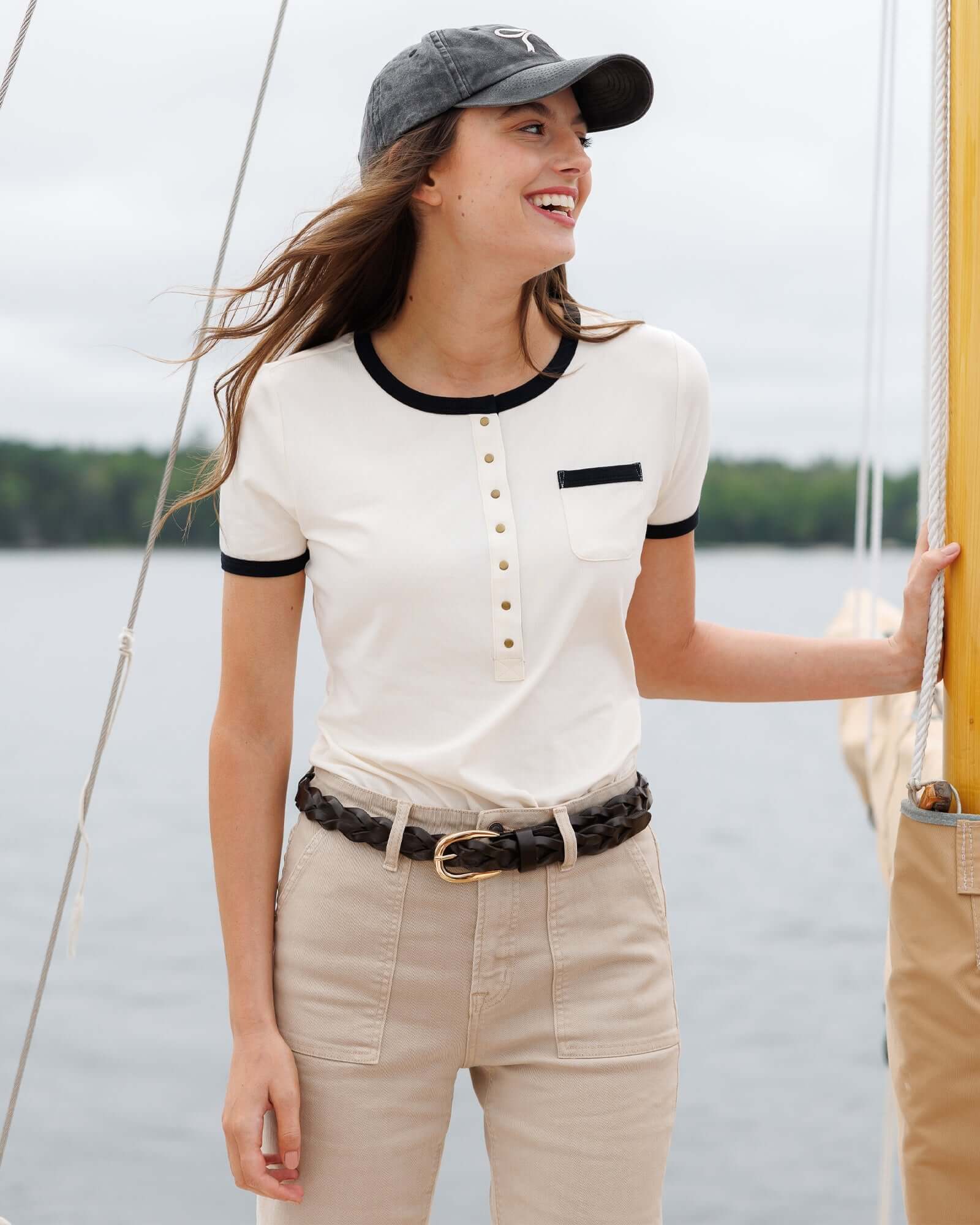 Ringer Henley | Milk & Baby