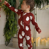 Vintage Santa | Bamboo Zip Pajamas