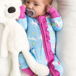 Sage Bamboo Ruffle Convertible Footie | Milk & Baby