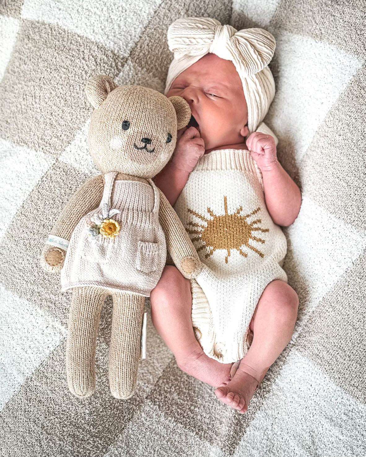 Luna + Luca Mr. Sun Baby Romper Milk & Baby