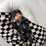 Midnight Skelly | Bamboo Head Wrap | Discover the Bamboo Head Wrap, crafted from silky-soft bamboo, perfect for babies and toddlers! Stylish and comfy for every occasion! | Milk & Baby