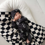 Midnight Skelly | Bamboo Head Wrap | Discover the Bamboo Head Wrap, crafted from silky-soft bamboo, perfect for babies and toddlers! Stylish and comfy for every occasion! | Milk & Baby