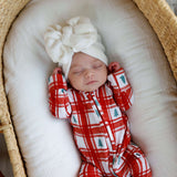 PLAID PINES | ZIP ROMPER | Milk & Baby