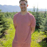Peppermint Stripe Ribbed | Men's Short Sleeve Pajamas
