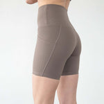 Reveal Ultra High-Rise Postpartum Compression Biker Short 7'' (NOMAD) | Milk & Baby
