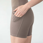 Reveal Ultra High-Rise Postpartum Compression Biker Short 7'' (NOMAD) | Milk & Baby