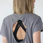 Abigail Short Sleeve Nursing T-Shirt | Dark Gray | Milk & Baby