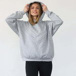Isabella Ultra Soft Oversized Nursing & Pregnancy Hoodie (Heather Grey) | Milk & Baby