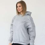 Isabella Ultra Soft Oversized Nursing & Pregnancy Hoodie (Heather Grey) | Milk & Baby