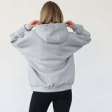 Isabella Ultra Soft Oversized Nursing & Pregnancy Hoodie (Heather Grey) | Milk & Baby