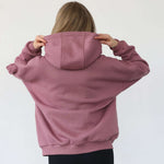 Isabella Ultra Soft Oversized Nursing & Pregnancy Hoodie (Mauve Smoke) | Milk & Baby