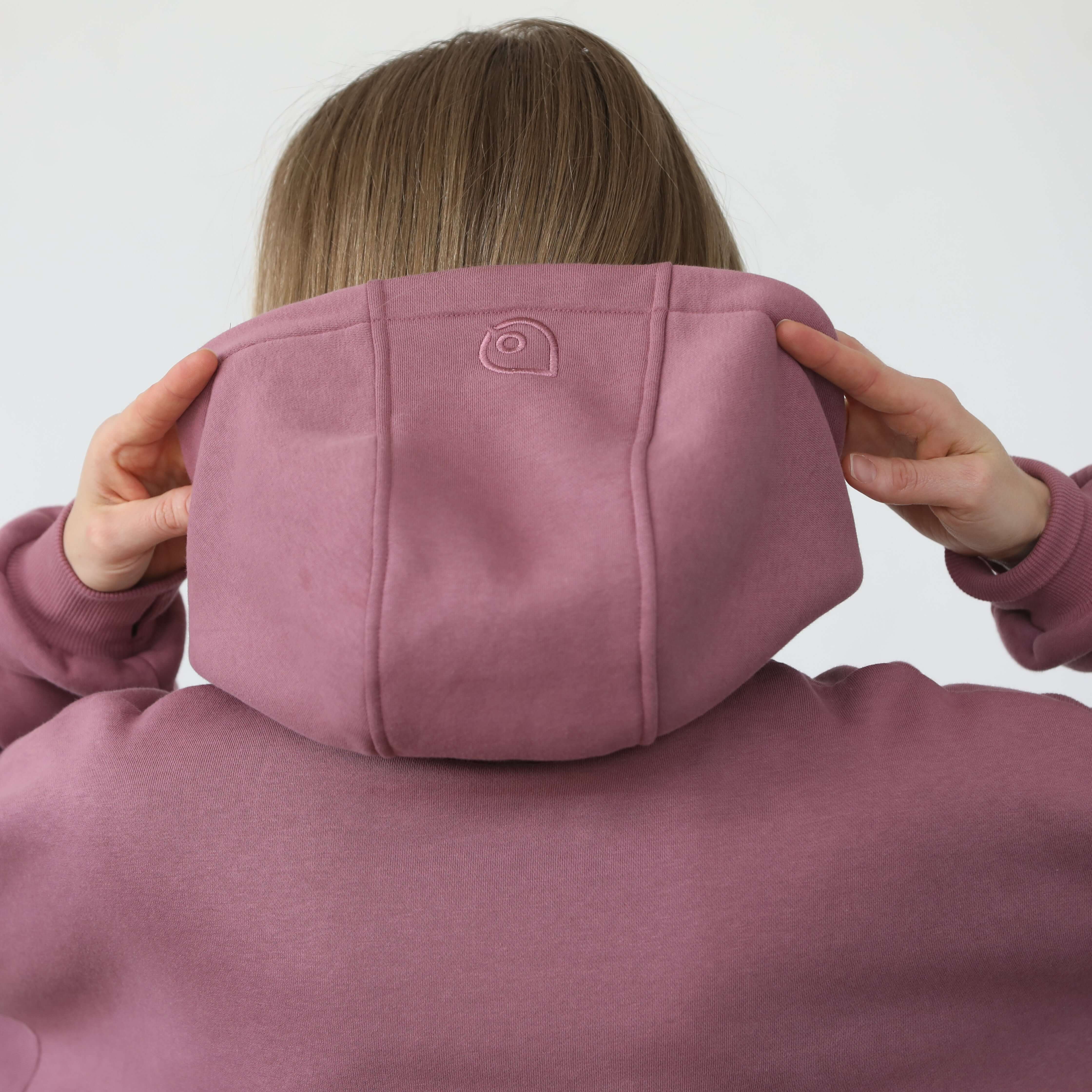 Isabella Ultra Soft Oversized Nursing & Pregnancy Hoodie (Mauve Smoke) | Milk & Baby