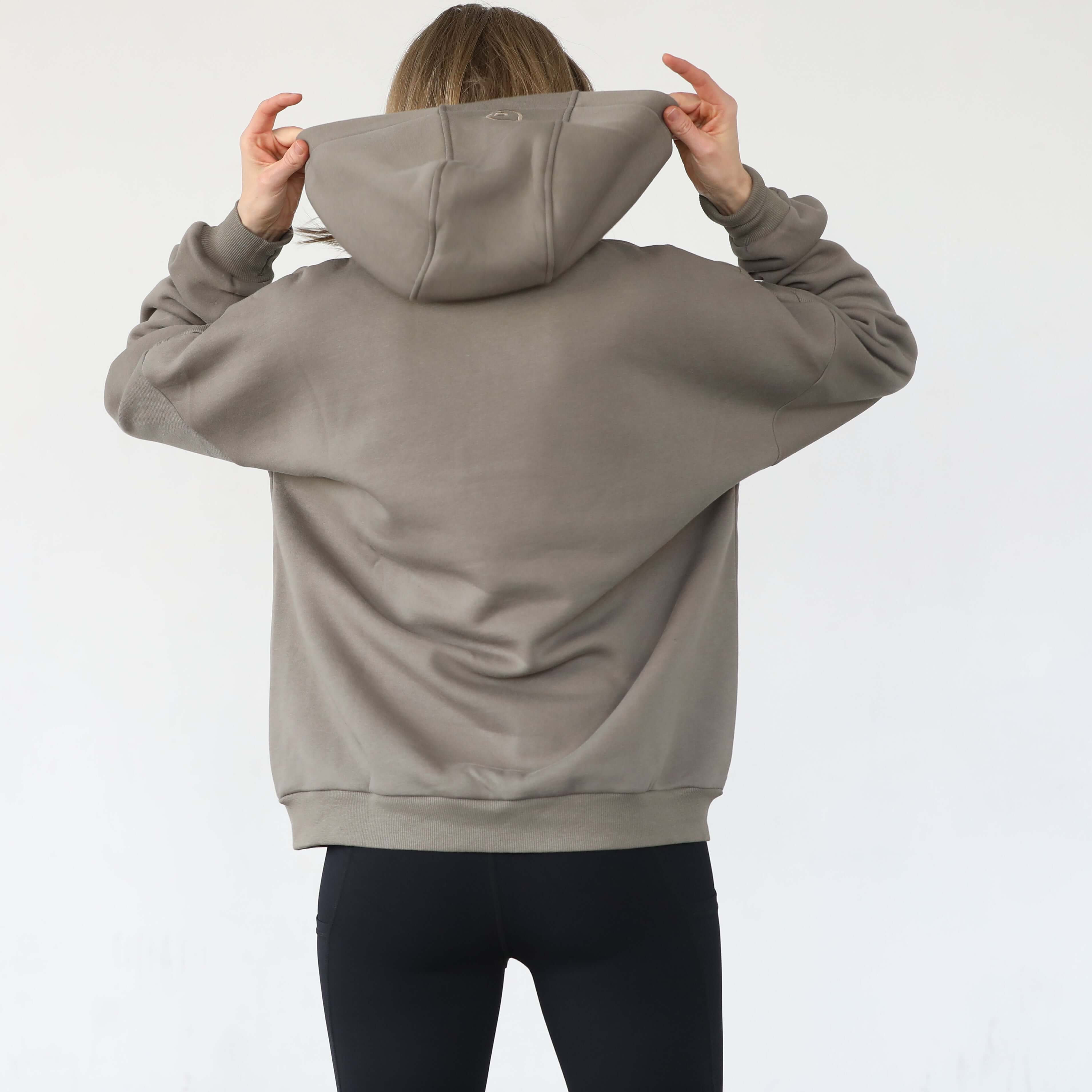 Isabella Ultra Soft Oversized Nursing & Pregnancy Hoodie (Wood Ash) | Milk & Baby