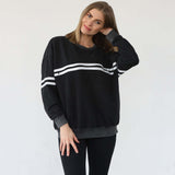 Celine Slouchy Nursing Pullover | Faded Black | Milk & Baby