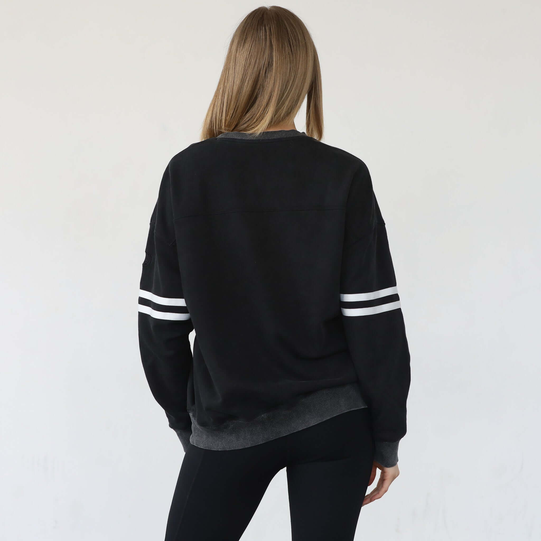 Celine Slouchy Nursing Pullover | Faded Black | Milk & Baby