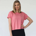 Abigail Short Sleeve Nursing T-Shirt | Sugar Coral | Milk & Baby
