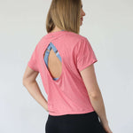 Abigail Short Sleeve Nursing T-Shirt | Sugar Coral | Milk & Baby