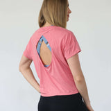 Abigail Short Sleeve Nursing T-Shirt | Sugar Coral | Milk & Baby