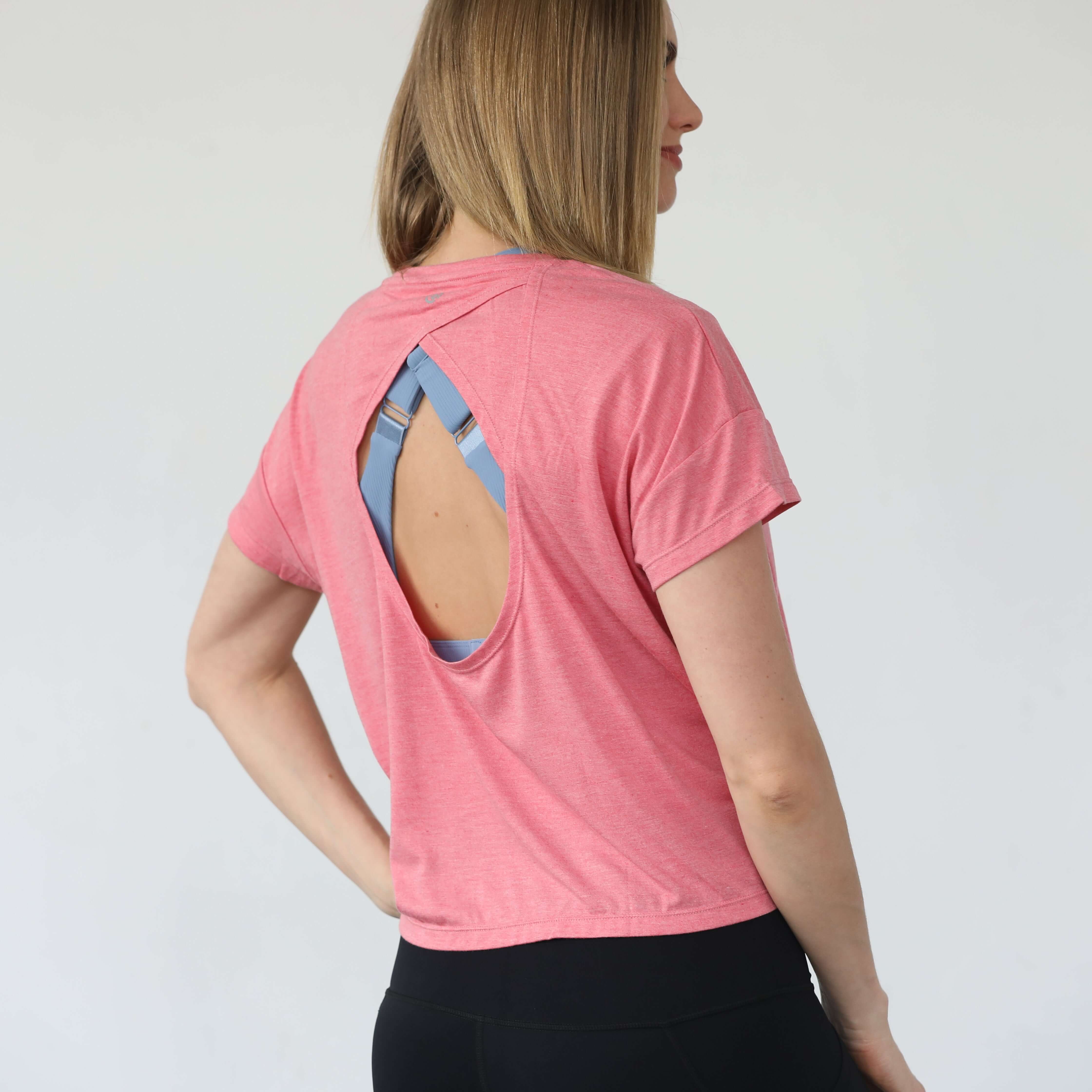 Abigail Short Sleeve Nursing T-Shirt | Sugar Coral | Milk & Baby
