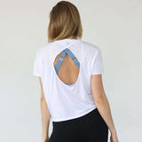Abigail Short Sleeve Nursing T-Shirt | Blanc | Milk & Baby