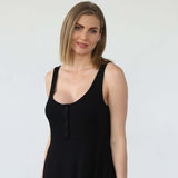Audrey Softest Rib Nursing & Pregnancy Tank Dress | Noir | Milk & Baby