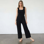 Juliette Nursing Friendly Jumpsuit | Noir | Milk & Baby