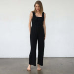 Juliette Nursing Friendly Jumpsuit | Noir | Milk & Baby