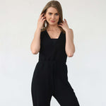 Juliette Nursing Friendly Jumpsuit | Noir | Milk & Baby