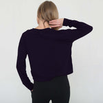 Abigail Long Sleeve Nursing Pullover | Noir | Milk & Baby