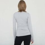 Olivia During & After Crossover Layering Long Sleeve Top (Space Grey) | Milk & Baby