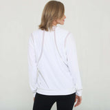 Ivy Mesh Long Sleeve Nursing Top (Blanc) | Milk & Baby