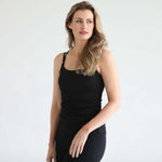 Sienna - Light Support Nursing & Pregnancy Cami Bra | Ribbed Noir | Milk & Baby