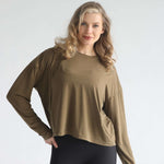 Abigail Long Sleeve Nursing Pullover | Sage Grove | Milk & Baby