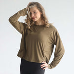 Abigail Long Sleeve Nursing Pullover | Sage Grove | Milk & Baby