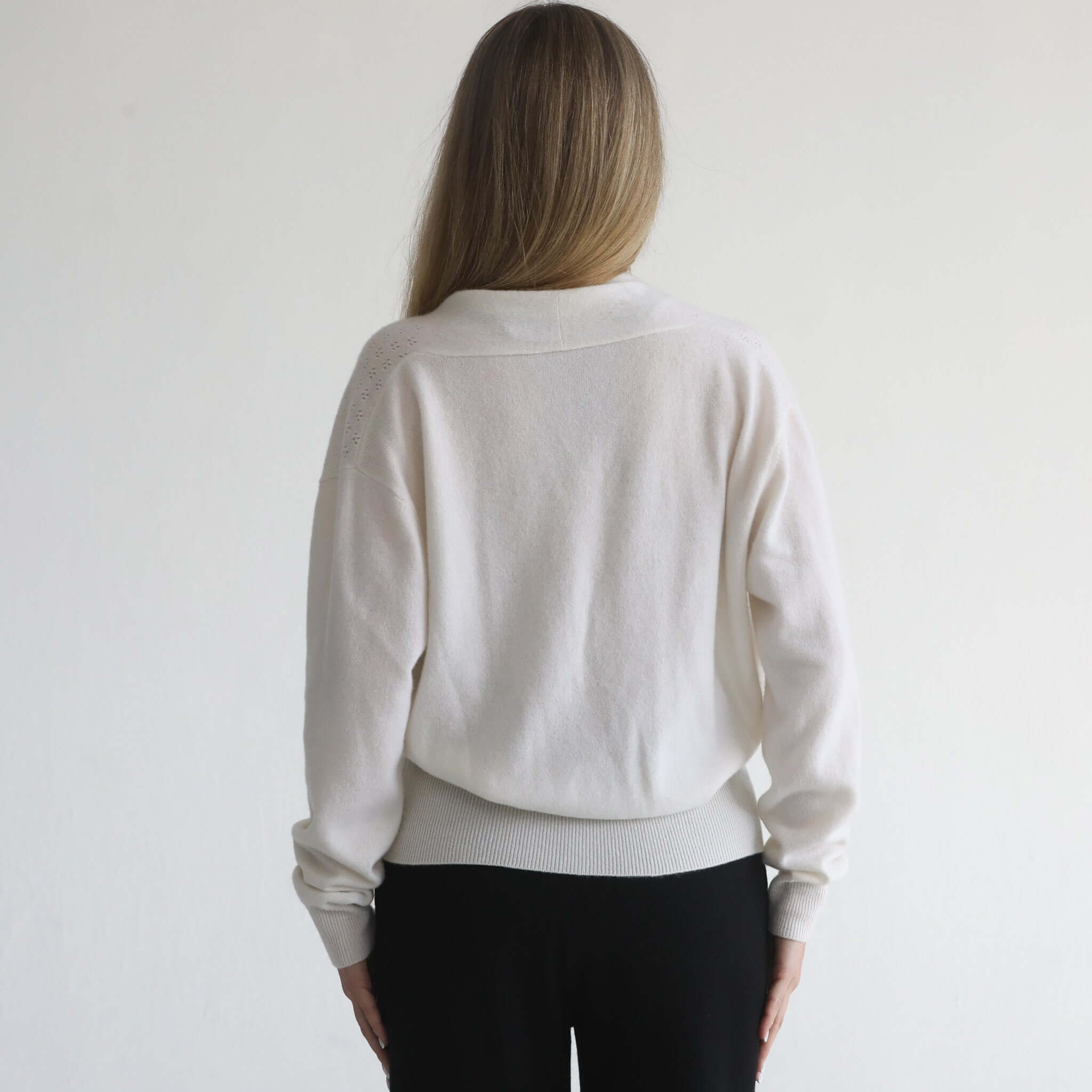100% Cashmere Wrap Sweater | Milk & Baby