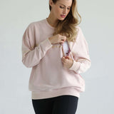 Celine Slouchy Nursing Pullover (Faded Pedal) | Milk & Baby
