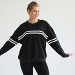 Celine Slouchy Nursing Pullover | Faded Black | Milk & Baby