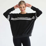 Celine Slouchy Nursing Pullover | Faded Black | Milk & Baby